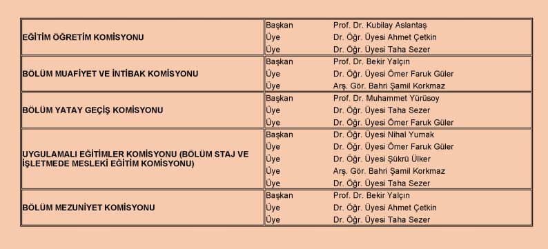 Komisyonlar